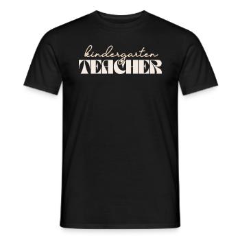 Retro Kindergärtnerin Vintage Kinder Crew - Männer T-Shirt - Schwarz - Vorne - AI Model Male 178 light (178cm)