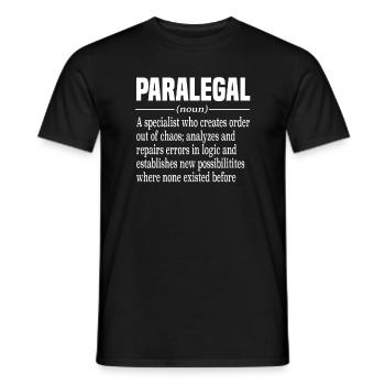 Avocat parajuriste - T-shirt homme - noir - Devant - AI Model Male 178 light (178cm)