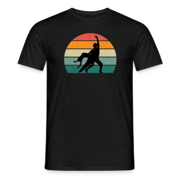 dancer dancer dance move movement couple dance - Men's T-Shirt - black - Front - AI Model Male 178 light (178cm)