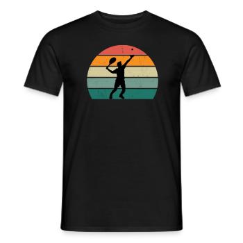 joueur de tennis joueur de tennis club de tennis tennis - T-shirt homme - noir - Devant - AI Model Male 178 light (178cm)