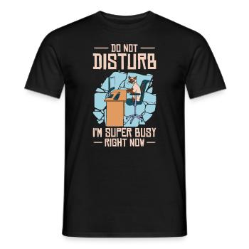 S’il vous plaît ne pas déranger Je suis très occupé en ce moment - T-shirt homme - noir - Devant - AI Model Male 178 light (178cm)