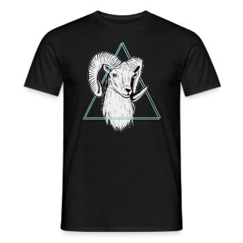 Widder - Männer T-Shirt - Schwarz - Vorne - AI Model Male 178 light (178cm)