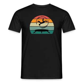 Trampoline jumper Trampoline jumper Trampoline - Men's T-Shirt - black - Front - AI Model Male 178 light (178cm)