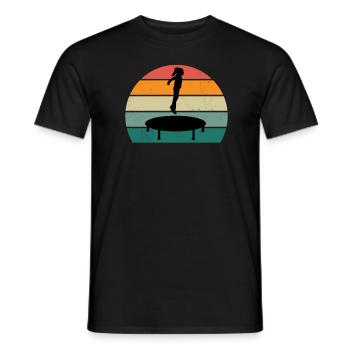 Trampoline jumper Trampoline jumper Trampoline - Men's T-Shirt - black - Front - AI Model Male 178 light (178cm)