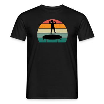 Trampoline jumper Trampoline jumper Trampoline - Men's T-Shirt - black - Front - AI Model Male 178 light (178cm)
