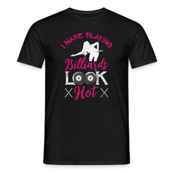 Pocketologist Billard Piscine Billard 8 Femme - T-shirt homme - noir - Devant - AI Model Male 178 light (178cm)