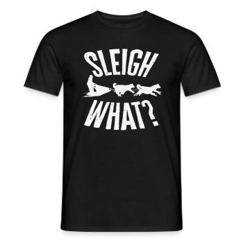 Courses de chiens de traîneau Husky Sled - T-shirt homme - noir - Devant - AI Model Male 178 light (178cm)