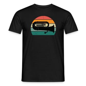 Tuba player Tuba player brass instrument tuba - Men's T-Shirt - black - Front - AI Model Male 178 light (178cm)