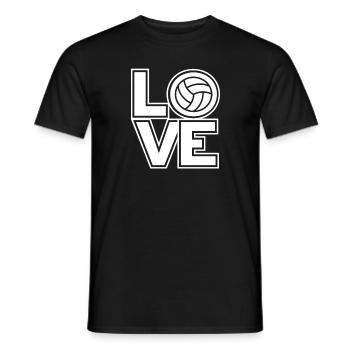 Volleyballerin Schmetterball Volley Volleyball - Männer T-Shirt - Schwarz - Vorne - AI Model Male 178 light (178cm)