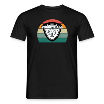 Volleyball Player Schmetterball Volley Volleyball - Men's T-Shirt - black - Front - AI Model Male 178 light (178cm)
