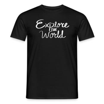 Randonneurs Randonneurs Montagnes Vallées de montagne Vallées Randonnée - T-shirt homme - noir - Devant - AI Model Male 178 light (178cm)