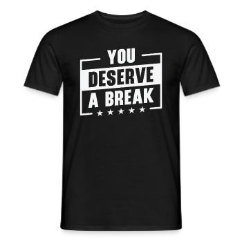 Serenity Staff Relax Inspirant - T-shirt homme - noir - Devant - AI Model Male 178 light (178cm)