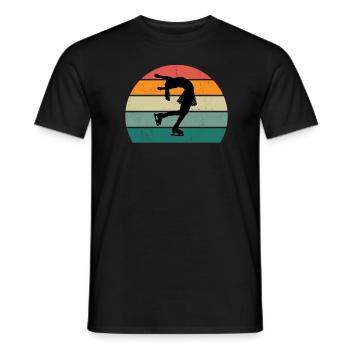 neige froide glace bonhomme de neige boule de neige hiver - T-shirt homme - noir - Devant - AI Model Male 178 light (178cm)