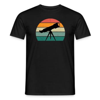 ufo alien weltall all universum rakete weltraum - Männer T-Shirt - Schwarz - Vorne - AI Model Male 178 light (178cm)