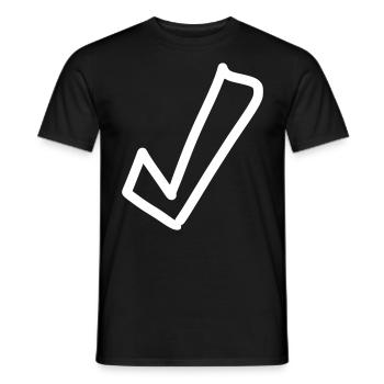 Hook Emoji Sketch Dessin - T-shirt homme - noir - Devant - AI Model Male 178 light (178cm)