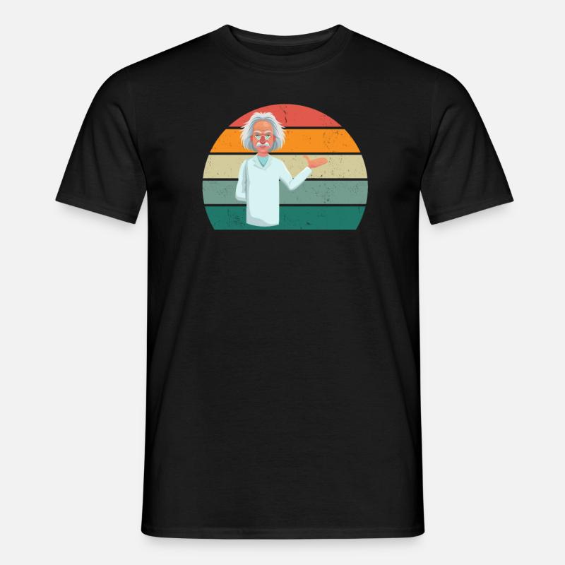 science scientist research knowledge - Men’s T-shirt - black