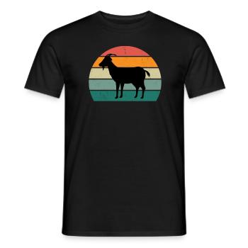 goat kid moan goat goat goat - Men's T-Shirt - black - Front - AI Model Male 178 light (178cm)