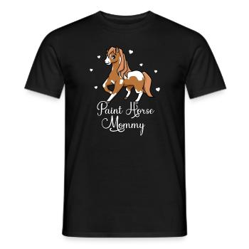 Amoureux des chevaux - Paint Horse Mommy - T-shirt homme - noir - Devant - AI Model Male 178 light (178cm)