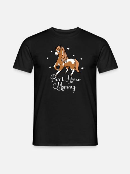 Pferdeliebhaber - Paint Horse Mommy - Männer T-Shirt - Schwarz