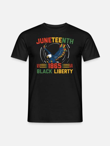 Juneteenth 1865 Black Liberty Melanated - Men's T-Shirt - black