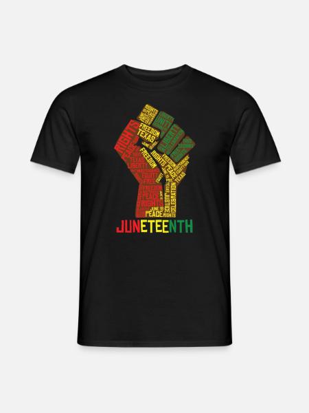 Juneteenth Texas Liberty Peace Celebration - Men's T-Shirt - black