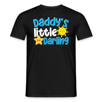 Daddy’s Little Darling Mignon Kiddie Sun Star Kid - T-shirt homme - noir - Devant - AI Model Male 178 light (178cm)