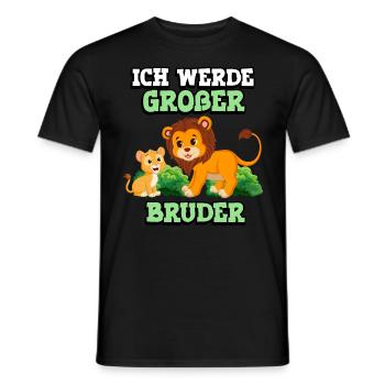 Ich Bin Bereit Für Meinen Kleinen Bruder, Aber - Männer T-Shirt - Schwarz - Vorne - AI Model Male 178 light (178cm)