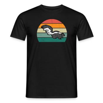 Les mouffettes puent les mammifères défendent la mouffette - T-shirt homme - noir - Devant - AI Model Male 178 light (178cm)