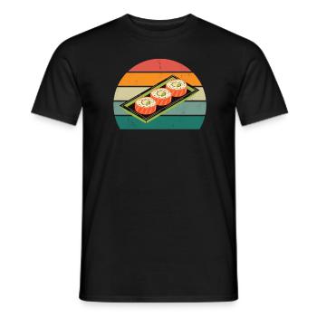 maki sushi essen roher fisch japan japanisch sushi - Männer T-Shirt - Schwarz - Vorne - AI Model Male 178 light (178cm)