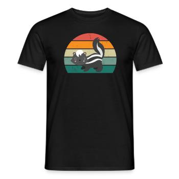 Les mouffettes puent les mammifères défendent la mouffette - T-shirt homme - noir - Devant - AI Model Male 178 light (178cm)