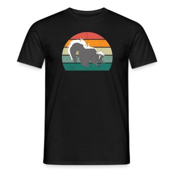 Les mouffettes puent les mammifères défendent la mouffette - T-shirt homme - noir - Devant - AI Model Male 178 light (178cm)