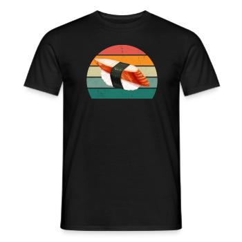 maki sushi essen roher fisch japan japanisch sushi - Männer T-Shirt - Schwarz - Vorne - AI Model Male 178 light (178cm)