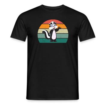 Les mouffettes puent les mammifères défendent la mouffette - T-shirt homme - noir - Devant - AI Model Male 178 light (178cm)