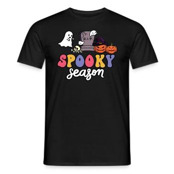 Spooky Season Spooky Pumpkins - Men's T-Shirt - black - Front - AI Model Male 178 light (178cm)
