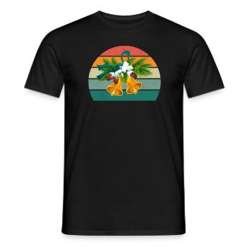 weihnachtsmann heilige nacht stille weihnachten - Männer T-Shirt - Schwarz - Vorne - AI Model Male 178 light (178cm)