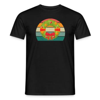 weihnachtsmann heilige nacht stille weihnachten - Männer T-Shirt - Schwarz - Vorne - AI Model Male 178 light (178cm)