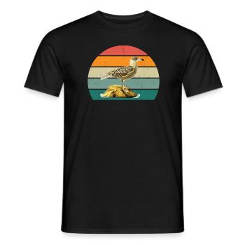 vögel fliegen gleiten luft feder federn flug vogel - Männer T-Shirt - Schwarz - Vorne - AI Model Male 178 light (178cm)