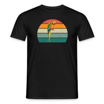 vögel fliegen gleiten luft feder federn flug vogel - Männer T-Shirt - Schwarz - Vorne - AI Model Male 178 light (178cm)