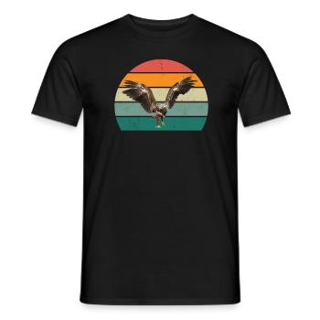 oiseaux vol planeur air plumes plumes vol oiseau - T-shirt homme - noir - Devant - AI Model Male 178 light (178cm)