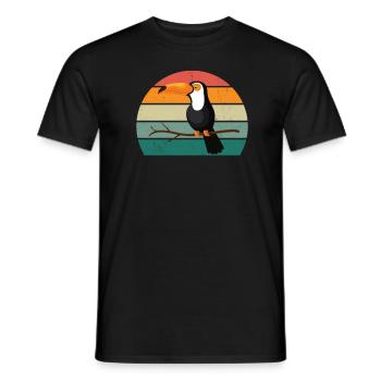 oiseaux vol planeur air plumes plumes vol oiseau - T-shirt homme - noir - Devant - AI Model Male 178 light (178cm)