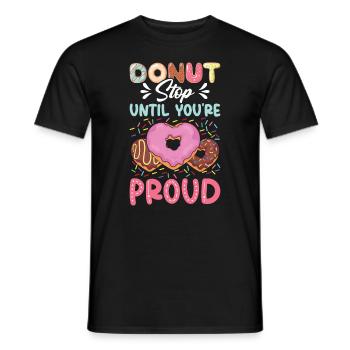 Test Day Donuts Testen von Lehrern Donut-Liebhaber - Männer T-Shirt - Schwarz - Vorne - AI Model Male 178 light (178cm)
