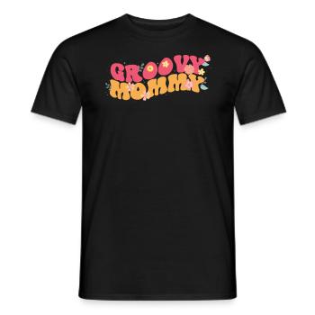 Groovy Mommy Garden Plant Fleurs Décoration Florale - T-shirt homme - noir - Devant - AI Model Male 178 light (178cm)