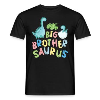 Großer Bruder Saurus Geschwister Herbivore - Männer T-Shirt - Schwarz - Vorne - AI Model Male 178 light (178cm)