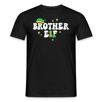 Bruder Elf Passende Familie Weihnachtsgruppe Weihnachten - Männer T-Shirt - Schwarz - Vorne - AI Model Male 178 light (178cm)