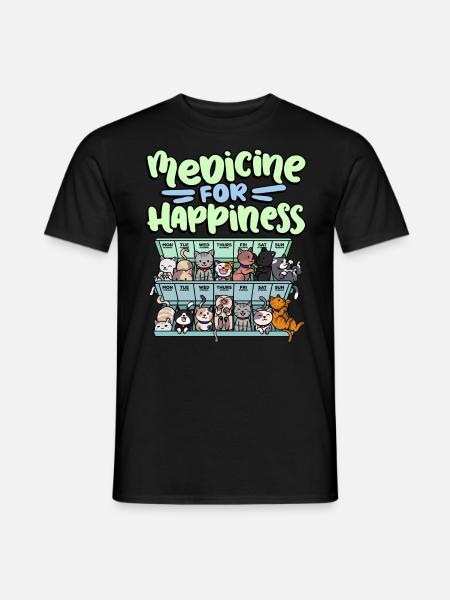 My Happy Medicine Every Day Pill - Men's T-Shirt - black