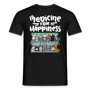 Ma pilule Happy Medicine Every Day - T-shirt homme - noir - Devant - AI Model Male 178 light (178cm)