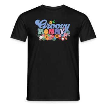 Groovy Mommy Garden Plant Fleurs Décoration Florale - T-shirt homme - noir - Devant - AI Model Male 178 light (178cm)
