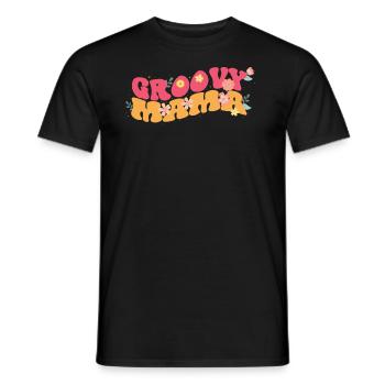 Groovy Mama Garden Plant Fleurs Décoration Florale - T-shirt homme - noir - Devant - AI Model Male 178 light (178cm)