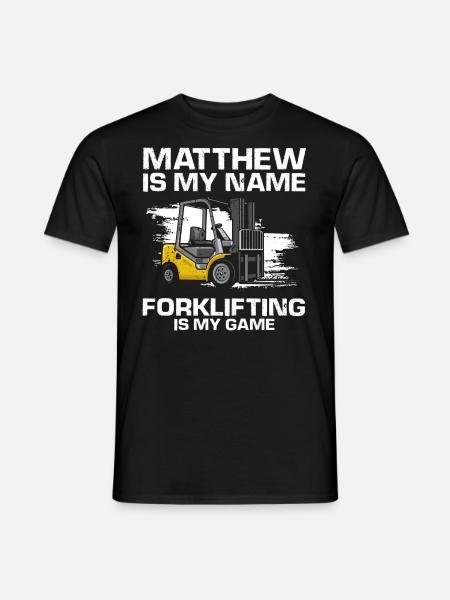 Gabelstaplerfahrer und Lagerhaus Gabestaplerfahrer - Männer T-Shirt - Schwarz
