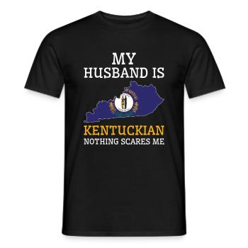 Rien ne me fait peur Kentuckian mari Kentucky - T-shirt homme - noir - Devant - AI Model Male 178 light (178cm)